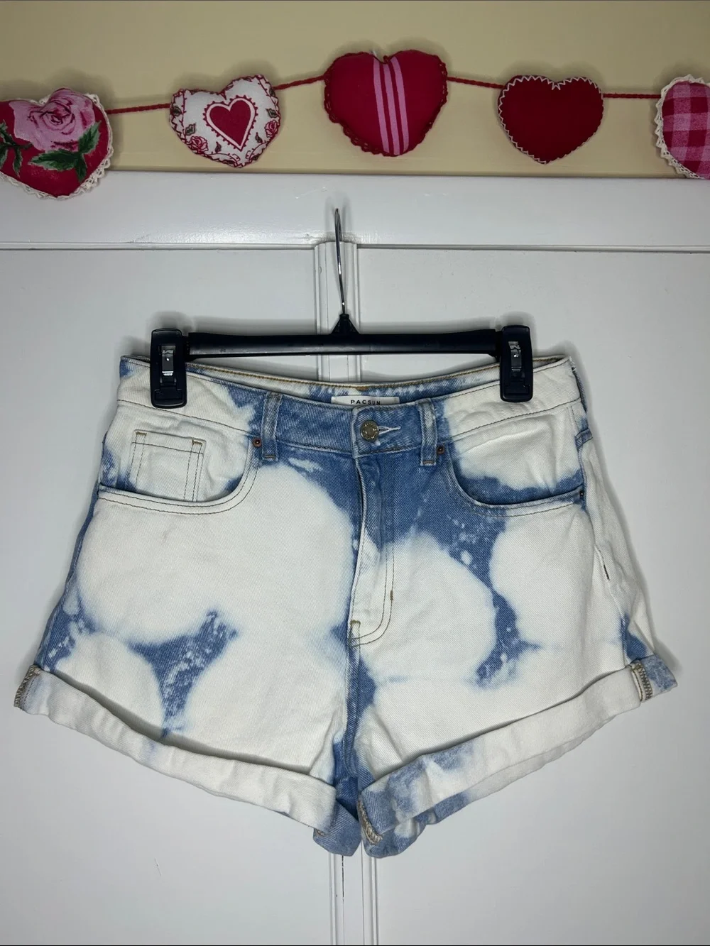 PacSun Tie Dye Mom Shorts - Denim